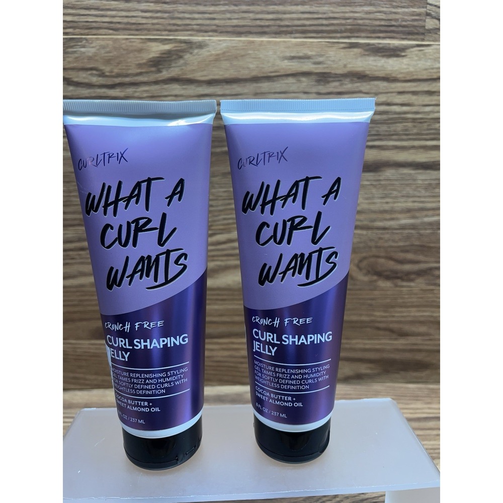 2-CURLTRIX What A Curl Wants Curl Shaping Jelly Cocoa Butter Sweet Almond Oil